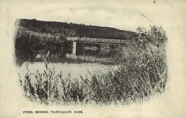 Steel Bridge over the river