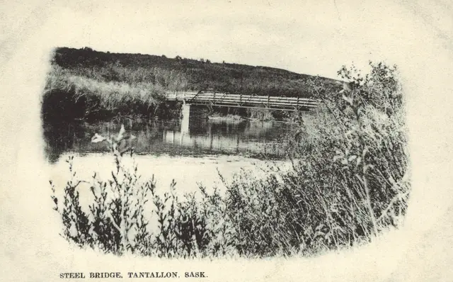 Steel Bridge over the river